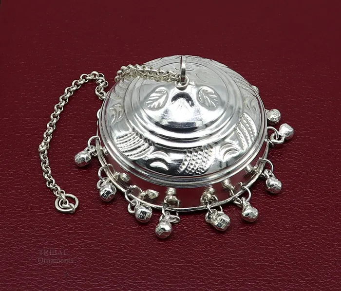 TRIBAL ORNAMENTS Solid Silver chattar or chhatra silver umbrella god temple art Gorgeous hand craved Solid silver temple article temple utensils su628 Rings