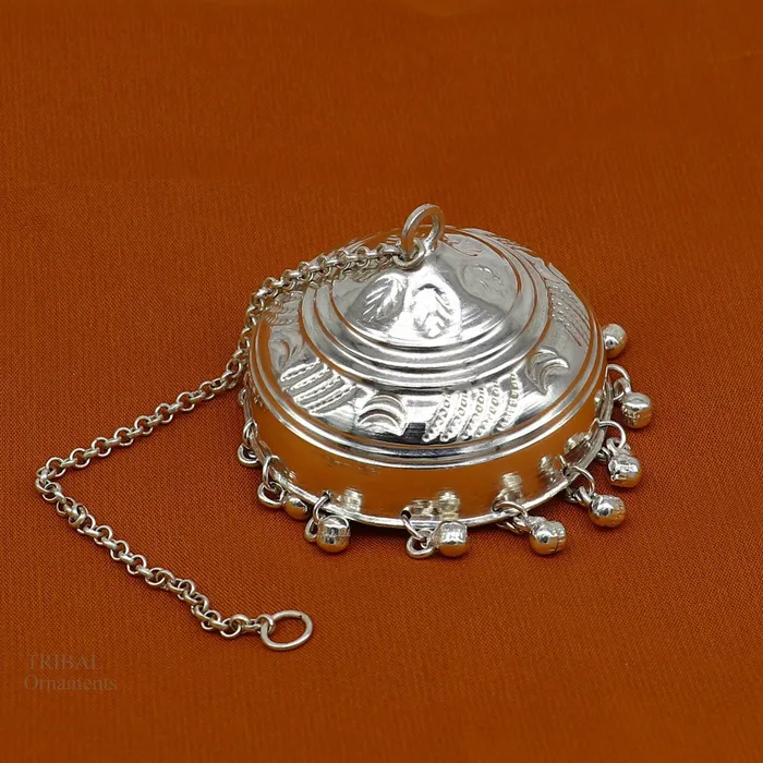 TRIBAL ORNAMENTS Solid Silver chattar or chhatra silver umbrella god temple art Gorgeous hand craved Solid silver temple article temple utensils su628 Rings