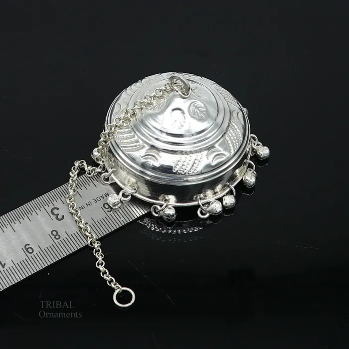 TRIBAL ORNAMENTS Solid Silver chattar or chhatra silver umbrella god temple art Gorgeous hand craved Solid silver temple article temple utensils su628 Rings