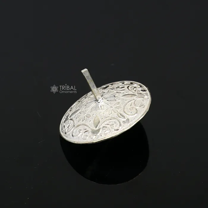 Unique Silver toy 925 sterling silver handmade Firki or Lattu toy best silver toy for your baby Krishna idols best silver article su1158 TRIBAL ORNAMENTS Necklaces