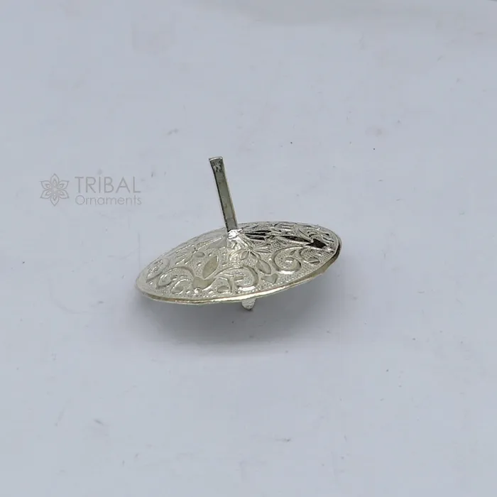 Unique Silver toy 925 sterling silver handmade Firki or Lattu toy best silver toy for your baby Krishna idols best silver article su1158 TRIBAL ORNAMENTS Necklaces