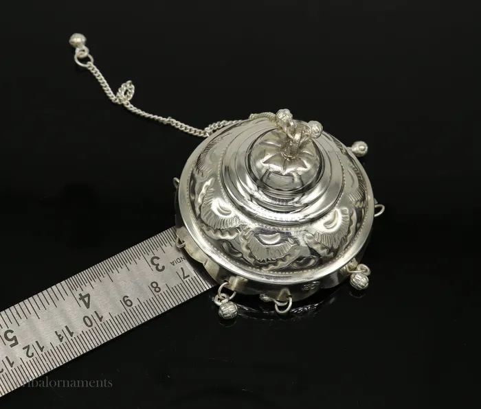 Vintage design solid Silver chattar or chhatra silver umbrella god temple art Gorgeous hand craved Solid silver temple article su516 TRIBAL ORNAMENTS Rings