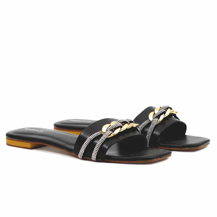 Walkeaze Earrings Women Formal Slippers 39813S