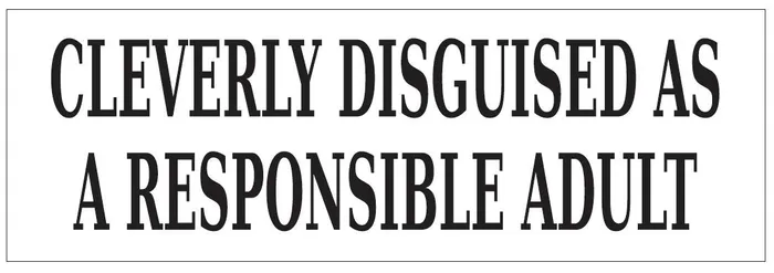 Winter Park Products Earrings Cleverly Disguised As a Responsible Adult Bumper Sticker D7261 Winter Park Products Earrings Cleverly Disguised As a Responsible Adult Bumper Sticker D7261