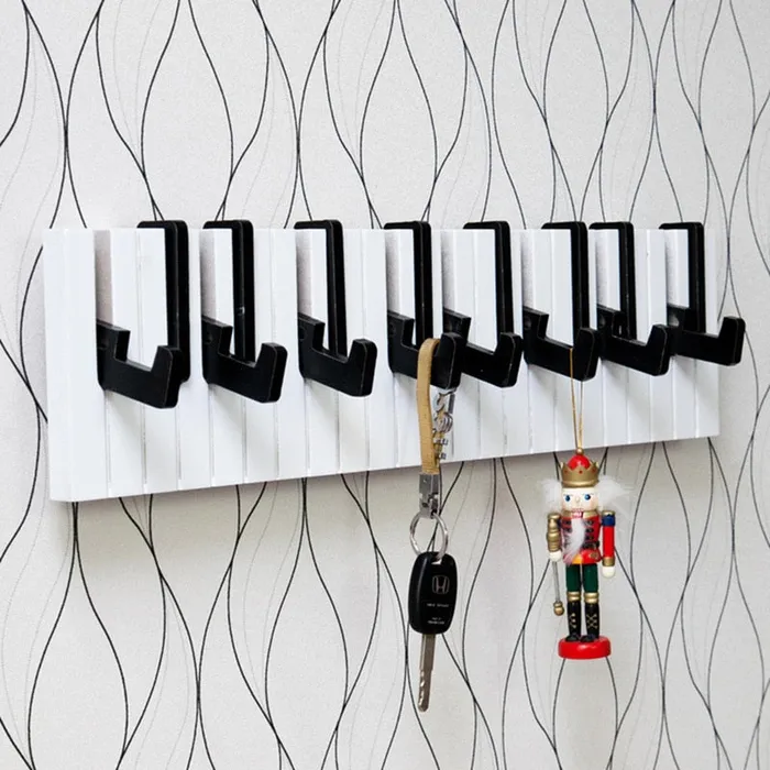 WZB Global Store Earrings Piano Keyboard Wall Hooks
