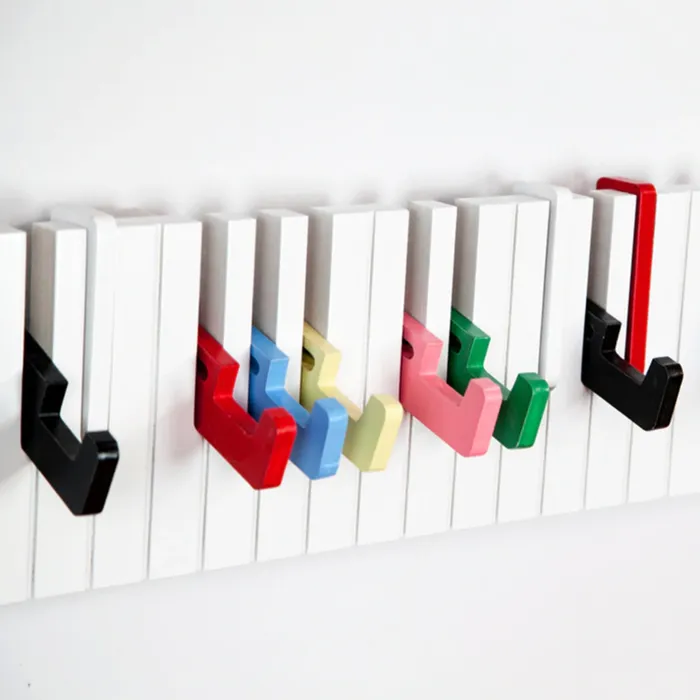 WZB Global Store Earrings Piano Keyboard Wall Hooks