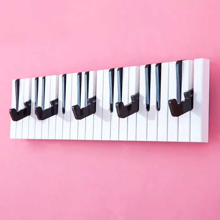 WZB Global Store Earrings Piano Keyboard Wall Hooks