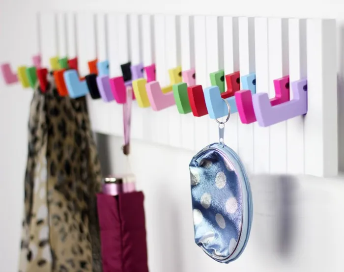 WZB Global Store Earrings Piano Keyboard Wall Hooks