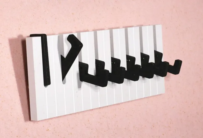 WZB Global Store Earrings Piano Keyboard Wall Hooks