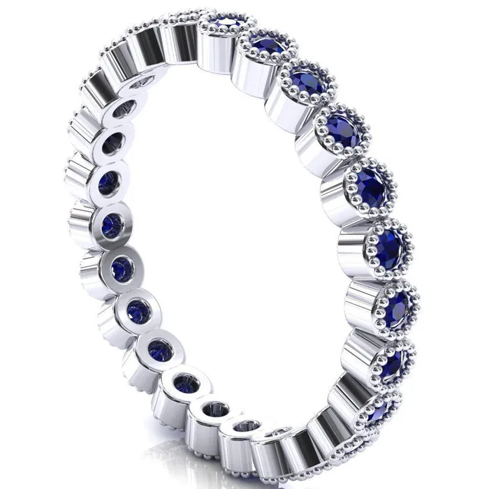 Zinnia Round Center Stone 6 Prongs Milgrain Halo Accent Diamonds Ring Fire Brilliance Rings